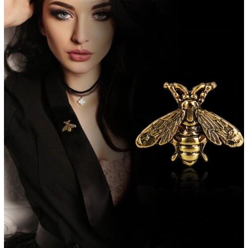 Insect Bee Pins Brooches For Women Clothes Vintage Luxury Women Pins And Brooches Jewelry