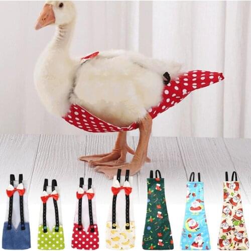 50% Dropshipping!!Goose Diaper Lovely Adjustable Linkhole Fabric Bow Knot Goose Duck Diaper for Poultry