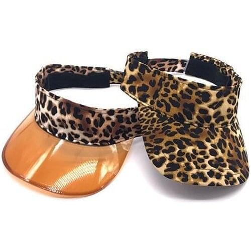 2021 new Leopard print transparent brim Empty top baseball cap men hats for women hip hop caps summer hat chapeau femme luxe