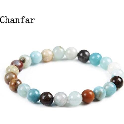 Chanfar 19 Styles Elastic Natural Stone Bracelet & Bangle With White Howlite Lava Buddha Beads Bracelets Tiger Eye Jewelry