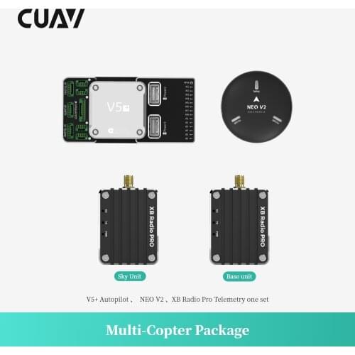 CUAV New Match Multi-Copter package set with V5+ flight controller NEO V2 GPS and XBEE Pro Telemetry for RC Quadcopter Airplane