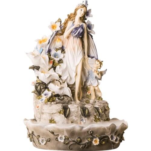 European landing large decoration, home decoration, water fountain crafts