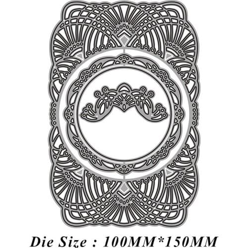 Round Lace Frame Metal Cutting Dies 2021 New Diy Molds Scrapbooking Paper Making Die Cuts Crafts