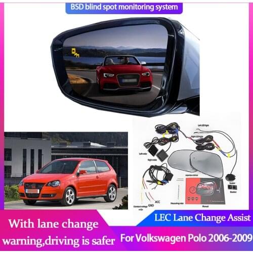 Millimeter Wave Radar Blind Spot BSD BSA BSM Microwave Monitor Detectors Safety Change Assist For Volkswagen Polo 2006-2009