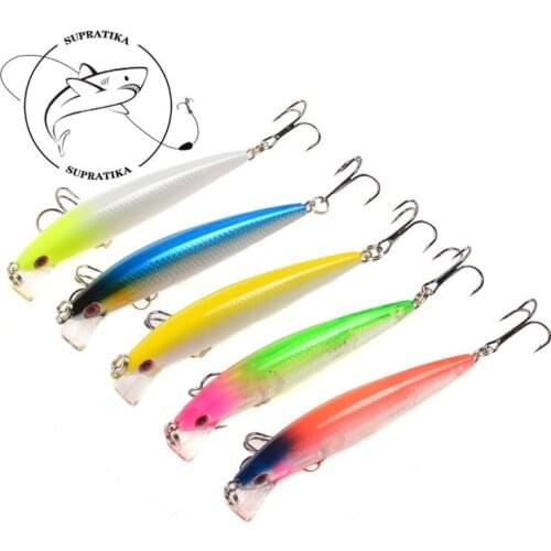Mini ABS Plastic Hard Bait 5Pcs/set 7.2cm/5g 3D Eyes Fishing Lures 6# With Sharp Hook Swim bait Fishing Equipment Outdoor