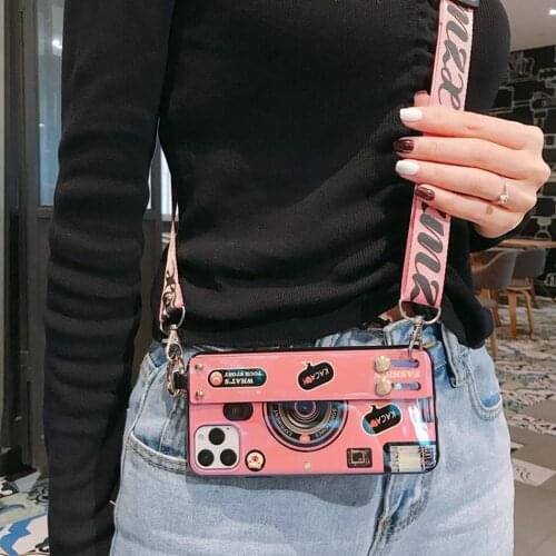 Fashion Blue Ray Camera Wristband Case For Samsung A51 A71 S20 Ultra Case Strap Holder Silicone Cover For Galaxy S20 Plus Coque