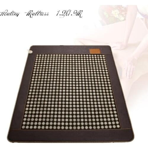 2018 new heating jade mattress Far Infrared Jade sleeping Massage Mattress Heated Mat with eye cover As Seen On TV 1.2X1.9M