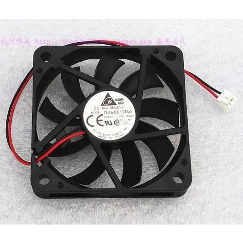 NEW DELTA 6010 6CM ATX silence 2lines DSB0612MA 12V 0.15A cooling fan