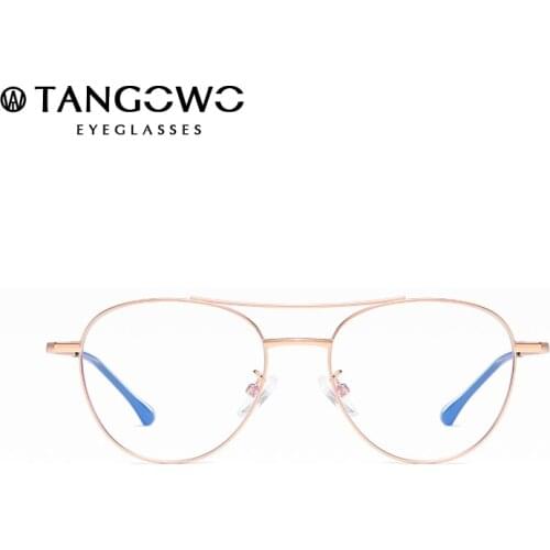 TANGOWO Anti Blue Light Glasses Frame Women&Men Round Computer Glasses Optical Spectacle Glasses