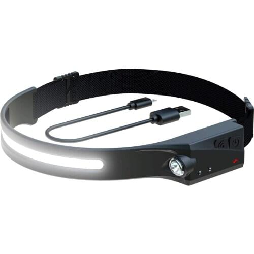 Mini Rechargeable LED Headlamp Portable Body Motion Sensor Headlight Camping Flashlight Head Light Torch Lamp With USB Cable