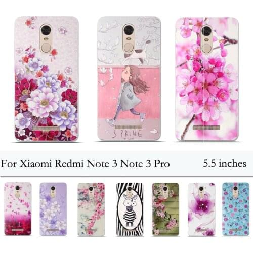 Luxury Printing Soft TPU Case for Xiaomi Redmi Note 3 Note3 Pro Cases Silicone Back Cover Fundas Case for xiaomi Redmi Note 3