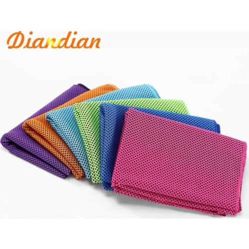 Magic ice silk scarf, summer sports towel, 9 colors optional, cooling speed cold sweat absorption cold fitness towel