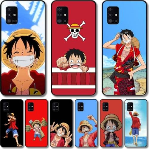 Straw hat boy Phone Case For Samsung Galaxy A 12 51 52 21 71 72 42 31 10 80 90 S E 5G Black Shell Art Cell Cover