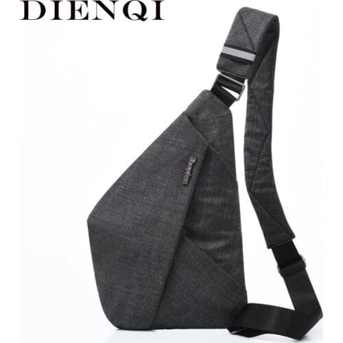 Mens Personal Pocket Shoulder Bag Waterproof Bicycle Antitheft Crossbody Chest Bag Casual Cycling Sports Messenger Bag Protable