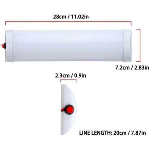 12V Car Interior Led Reading Lamps Auto Car Ceiling Roof Lights Push Night Light