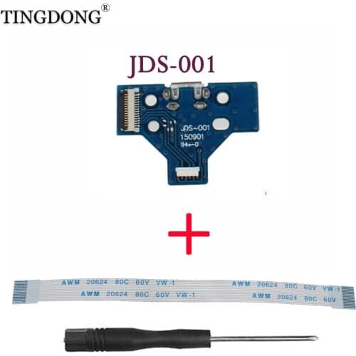 Circuit Board Slim USB Charging Plate Controller Socket Port JDS-001 14 Pin Flexible Power Cable Replacement Parts for Sony PS4