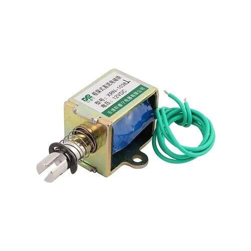 XRN-1038L DC12V/DC24V 1.22A 10mm Push Pull Type Traction Solenoid Electromagnet Magnet