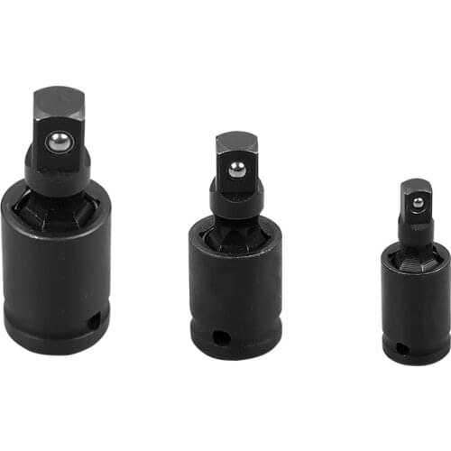 1/2", 3/8", 1/4" Swivel Knuckle Joint Air Impact Wobble Socket Adapter Hand Tool Car Repair Accessories For Dropshipping