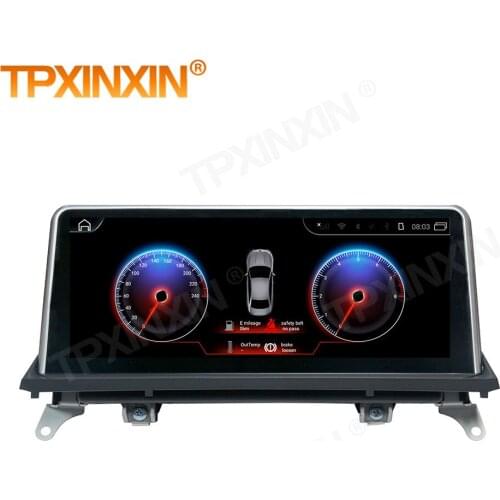 1 Din Carplay Android Radio Receiver Multimedia Stereo For BMW X5 E70 F15 F85 X6 E71 F16 F86 2010 GPS Video Recorder Head Unit