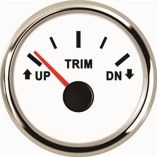 1pc High Quality Trim Gauges Modification 52mm Trim Meters 9-32vdc with Red Backlight for Auto Boat
