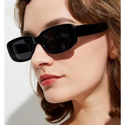 2021 Small Rectangular Womens Retro Brand Designer Glasses Square Sunglasses Vintage lenses Sun Decorative
