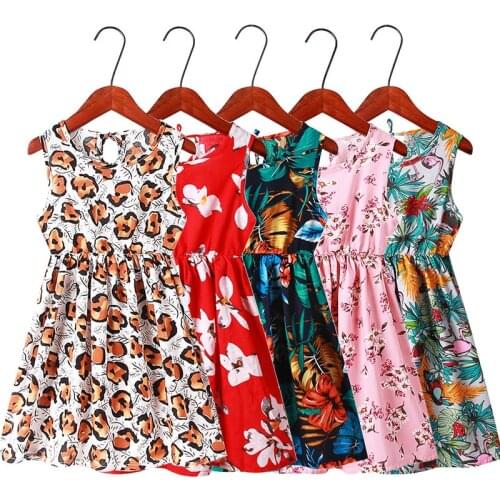 2021 Summer dress for Girls Mom Daughter Childrens Beach Sundress Teenage Dress family look girls Long Dresses kids clothes