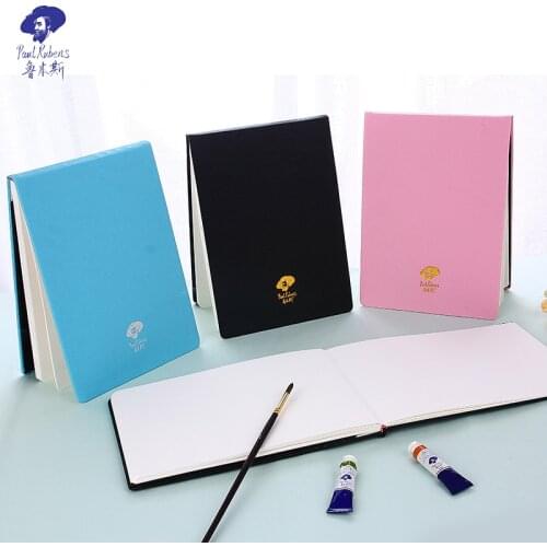 Paul Rubens 300g Full Cotton Fine Grain Neutral Acid Free Paper Leather Cover Portable Art Aquarelle Journal Watercolor Pad