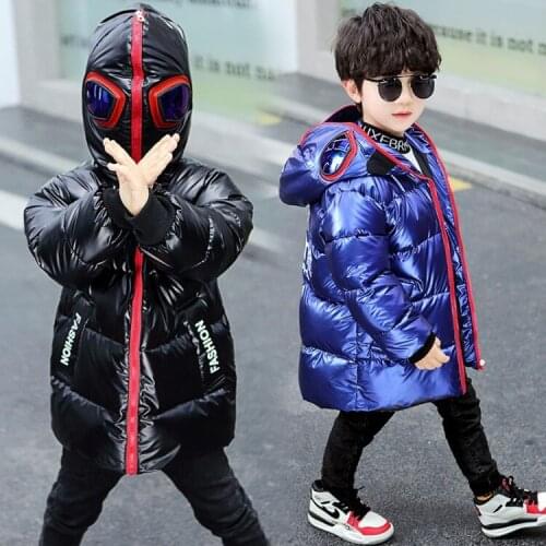 Children Parkas 2020 Winter Boy Hooded Zipper Parkas Baby Boy Clothes Boys Coats Winter