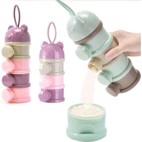 Baby Milk Powder Formula Dispenser,Large Capacity,Non-Spill Twist-Lock Stackable Milk Powder Formula Container and Snack Storage
