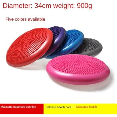 Environmentally Friendly Odorless Massage Cushion Yoga Air Balance Plate Soft Cushion Thickened Explosion-proof Cushion Ball