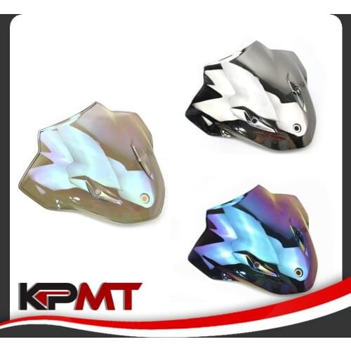 For 2014 2015 2016 2017 2018 BMW S1000R S 1000R 1000 R 17 18 Motorcycle Double Bubble Black Windshield WindScreen Screen