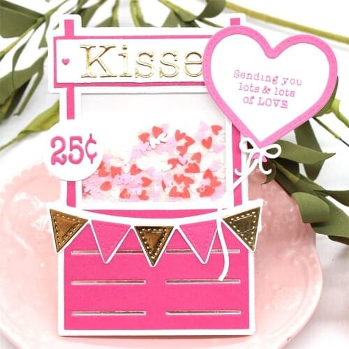 KLJUYP Kissing Booth Metal Cutting Dies for Scrapbooking/photo album Decorative Embossing Paper Card