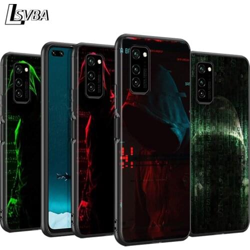 Cool Hacker Boy Black Cover For Huawei P40 P30 P20 P10 P9 P8 Lite E 5G 2017 2019 Pro Plus Phone Case