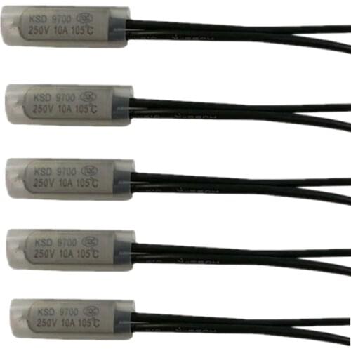 KSD9700 Thermostat 85C 10A 250V Temperature Thermal Control Switch Normally Close NC 50-150 Celsius Degree