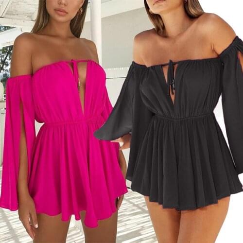 In the summer of 2021 the new open cuff outside a word shoulder strap chest leisure wear high waist dress dress beach dress