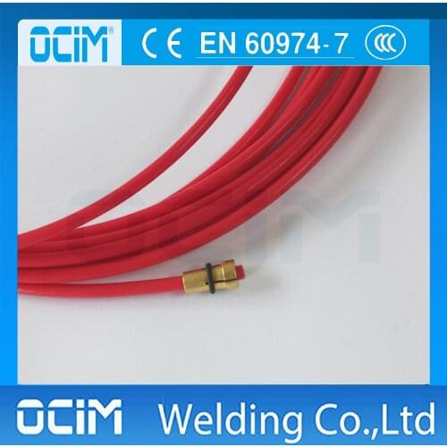 MIG MAG TFL Core Liner 1.0-1.2mm Welding Wire Euro Connectors 5m Red Color