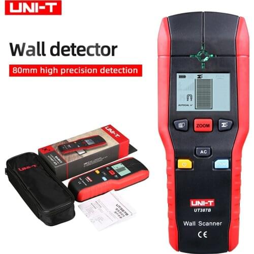 UNI-T UT387B Wall Scanner Metal Detector Wood Electric Box Finder Cable Line Depth Tracker Live Wire Detector
