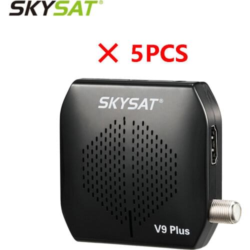 New [5PCS] Super Mini HD Satellite Receiver SKYSAT V9 Plus support CS Powervu Biss WiFi 3G USB PVR SKYSAT V9