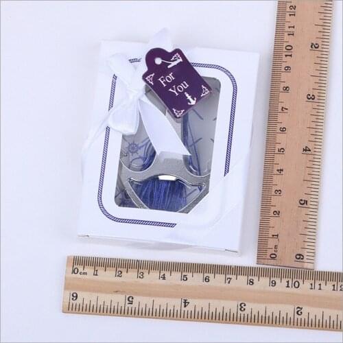Wholesale wedding giveaways and gift--nautical themed anchor beer bottle opener party favor wine opener 50 pcs/lot