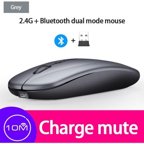 Rechargeable Mouse Mini Wireless Mute USB Optical Ergonomic Gaming Mouse LED Wireless Mouse Portable Optical Office Mouse