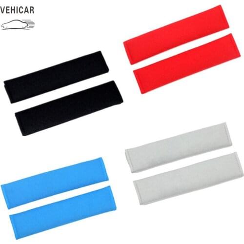 VEHICAR 2PCS/PAIR Vehicle Car Seat Belts Padding Cotton Driver Shoulder Protector Universal 26CMX6.5CM Auto Seat Belt Cover
