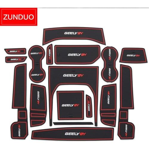 ZUNDUO non-slip gate Slot mat for Geely Coolray SX 11 Proton X50 anti-slip bearing accessories