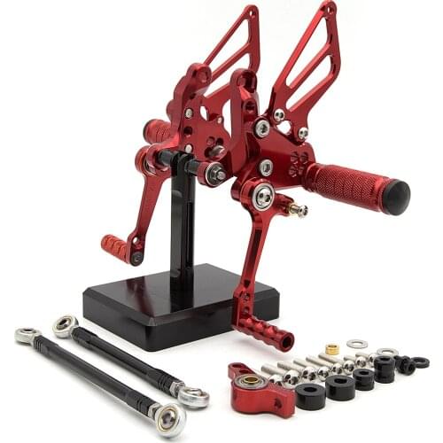 Adjustable Motorcycle Footrest Rear Set Footpeg Rearset Foot Peg Pedal For Ducati 1098 1098s 1198 848 EVO