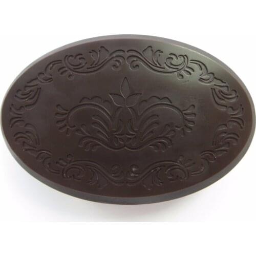 Silicone Mould Oval Shpae Crown stamp pattern Soap Mold DIY Articraft Silicone Soap Molds Pudding Jelly Candle Mold QT0057