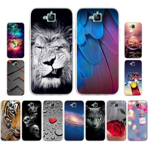 Silicone Phone Cases For Huawei Y6 Pro TIT-L01 TIT-U02 Honor 4C Pro TIT-AL00 Enjoy 5 Covers Soft TPU Capa Coque Ultra Thin