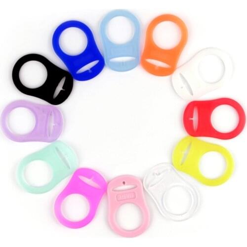 TYRY.HU 5pc/lot Dummy Pacifier Holder Clip Adapter Ring Button Style Pacifier Adapter DIY Baby Shower Gift Accessories
