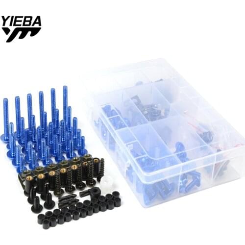 Universal Motorcycle Fairing Bolt Screws Fastener Nut Washer For honda yamaha Kawasaki Suzuki yzf R3 R25 TMAX 500 530 Z750 Z800