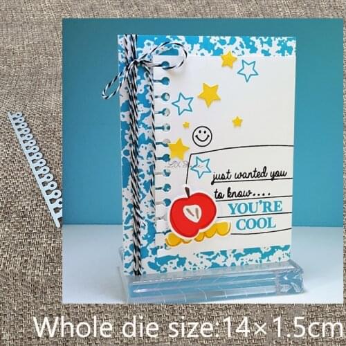 XLDesign Craft Metal Cutting Dies stencil mold Spiral Notebook Border scrapbook Album Paper Card Craft Embossing die cuts