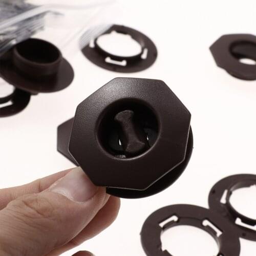 10 Sets Universal Fastener Twist Lock Clips Holder for Car Floor Mat Carpet Fixing Clamps Buckle Round Retainers Car Accessories