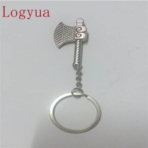 Creative Mini Tool Metal Keychain For Simulation Axe Key Ring Axes Keychains 10pcs